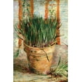 thumbnail image 2 of Van Gogh, Vincent 13x18 Black Ornate Wood Framed with Double Matting Museum Art Print Titled - Flowerpot With Chives, 2 of 4