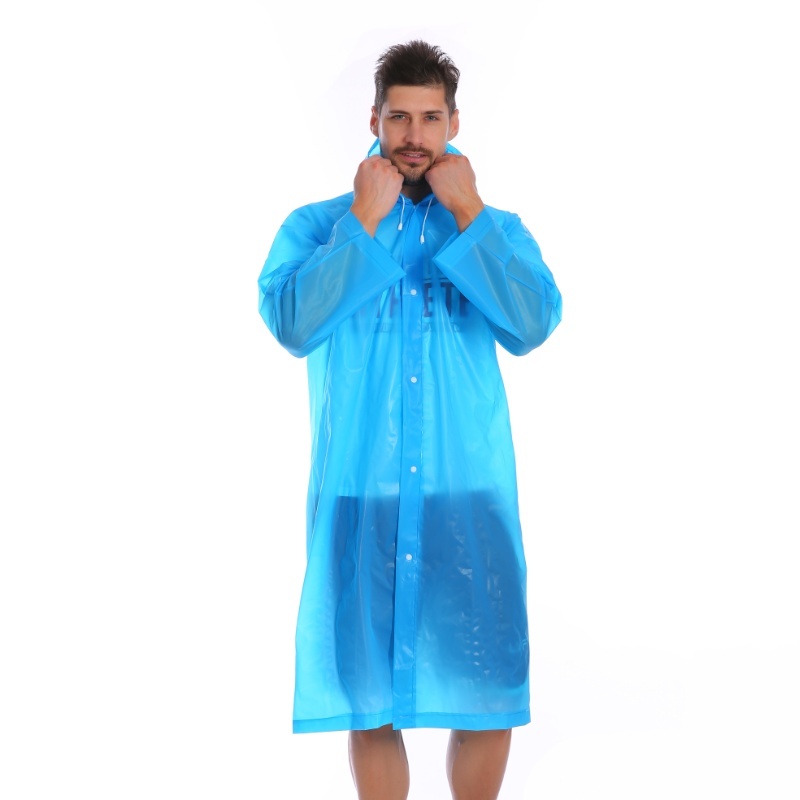 6 Colors Fashion Plastic Raincoat for 