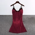 thumbnail image 6 of Blmnix Sexy Nightgown Sleep Dress for Women Chemises Satin Nightgowns Sleep Shirts Red V-Neck Sleeveless Short Moomoo Nightgowns for Women, 6 of 9