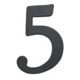 thumbnail image 1 of 5" Rustic Black '5' House Number, 1 of 1