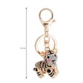 thumbnail image 5 of Xinyolin Key Ring Vivid Rhinestone Decor - Multi-Color 3D Tiger Pendant Charming Key Chain for Purse, 5 of 8
