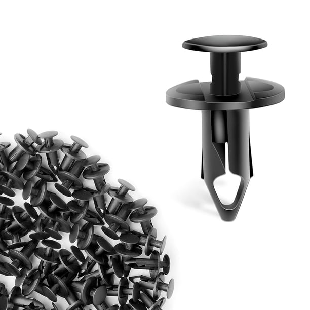 100x Clips De Parachoques De Guardabarros Clips De Remaches De Sujetador De Pasador De Panel De Puerta De Empuje De 9 Mm Nuevo Baoblaze Clips De Parachoques De Coche
