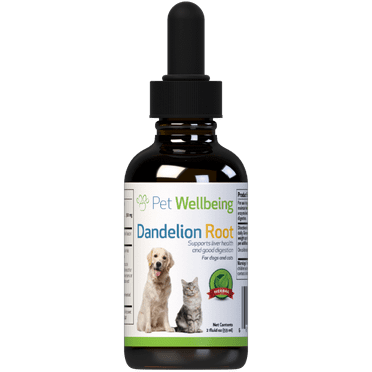 Pet Wellbeing Natural Dog Liver Health & Digestion Support - Dandelion Root 2oz (59ml)