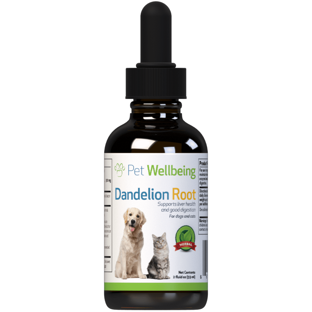 Pet Wellbeing Natural Dog Liver Health & Digestion Support - Dandelion Root 2oz (59ml)