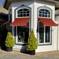 thumbnail image 3 of Awntech 6.38 Ft Charleston Sloped Fixed Awning with Scrolled Iron Arms (76.5in x 36in x 24in), Terracotta, 3 of 3