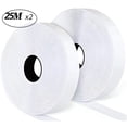 thumbnail image 1 of 1/5/25Meter White Nylon Sticker Self-Adhesive Hook and Loop Fastening Tapes Reusable Magic Gum Strap For Home DIY Craft 20-50mm White 25Meter 30mm Wide, 1 of 6