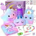 thumbnail image 1 of Set de regalo PERRYHOME con unicornios para niñas de 4 a 10 años o más, con almohada y agenda, 1 of 8