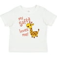 thumbnail image 3 of Inktastic My Safta Loves Me Cute Giraffe Boys or Girls Baby T-Shirt, 3 of 5