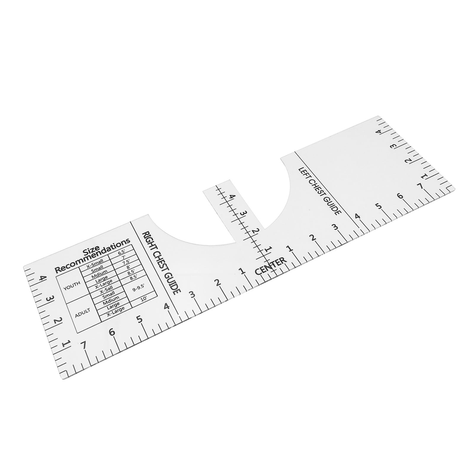 1x 2" Plastic sewing measuring gauge quilting measurement for patchwork ruler$FS 