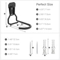 thumbnail image 2 of Bike Wall Mount with Fixed Hook, [4 Pack] Heavy Duty Bike Storage Rack, Bike Rack Vertical Stand for Garage - Easily Hang/Detach - with Screws Iron Bike Hanger Brackets, 2 of 7