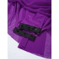 thumbnail image 6 of LiiYii Big Girls Ballet Lyrical Dance Outfits Rhinestones Cutout Back Skirted Leotard Figure Skating Dress Purple 16, 6 of 7