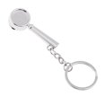 thumbnail image 1 of Coffee Tamper Keyring Key Chain Ring Coffee Accessories Silver Keychain Plain Design Gift Portafilter, 1 of 8
