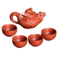 thumbnail image 2 of Juego de té Kung Fu, tetera y taza, suministros prácticos para la ceremonia del té. Rojo, 2 of 9