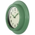 thumbnail image 5 of Infinity Instruments Retro Escape Plastic 9.75" Indoor Wall Clock with Silent Movement, Green, 5 of 7