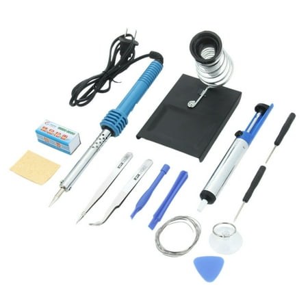 Ktaxon 14 in 1 30W 110V Soldering Iron Kit Electronics, with Stand, Desoldering (Best Type Of Solder)