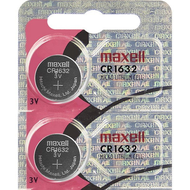 Maxell CR1632 3 Volt Lithium (2 Batteries)