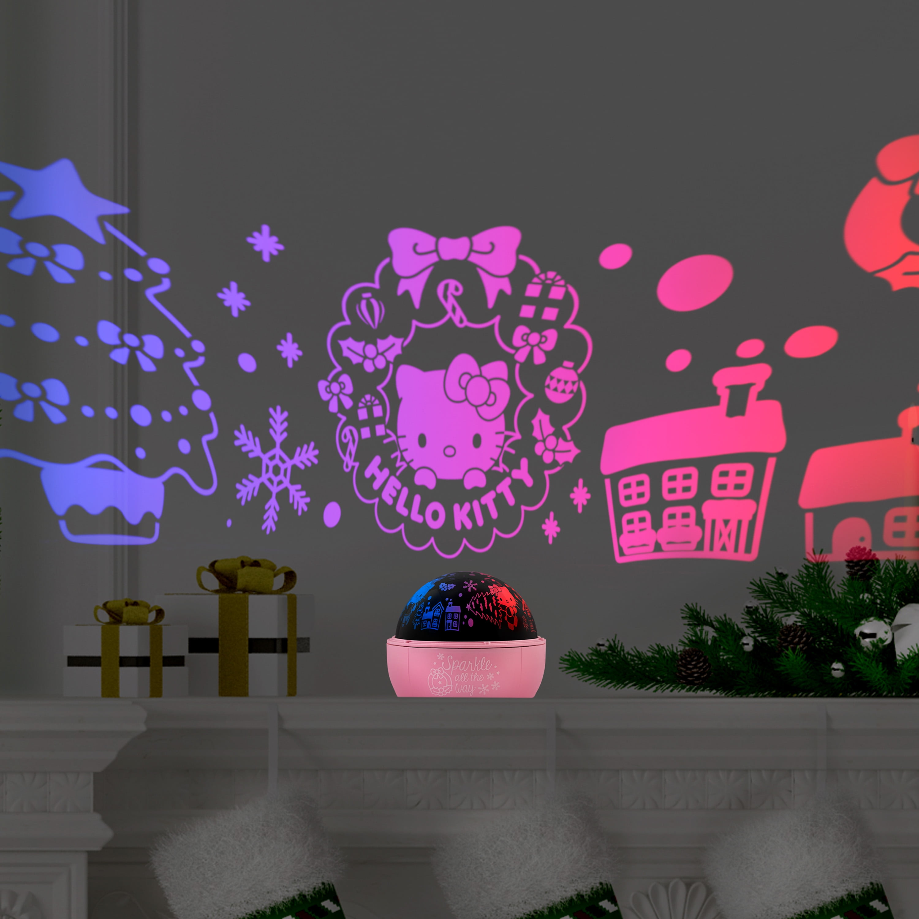 Christmas Lightshow Projection Hello Kitty Shadow Light