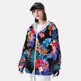 thumbnail image 3 of Fotbe Tropical Palm Leaves Chaqueta con Protección Solar UPF 50+ para Hombre y Mujer, Camisa con Capucha y Bolsillos-X-Large, 3 of 7
