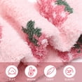 thumbnail image 2 of Bocaoying 6 Pairs Women‘s Fuzzy Socks - Thick Cozy Fluffy Mid-Calf Socks with Colorful Floral Patterns, Soft Warm Plush Sleep Socks for Home & Indoor Wear, 2 of 7