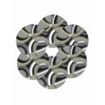 thumbnail image 7 of 15 Inch Round Placemats Set of 6, Sage Green Geometric Non Slip Heat Insulation PP Table Mats, Grey Retro Abstract Striped Art Washable Place Mats for Kitchen Dining Party Table Decor, 7 of 7