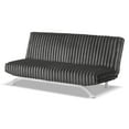 thumbnail image 4 of Furniture of America Chrisle Convertible Chenille Futon Sofa Bed, Charcoal Gray, 4 of 5