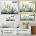 thumbnail image 4 of Designart "Ferns Silver II" Floral Floater Framed Wall Art Print, 4 of 7