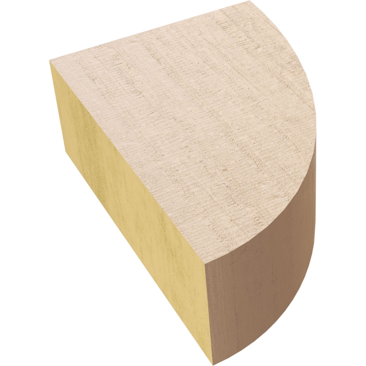 2"W x 4"D x 6"H Classic Durham Rough Cedar Woodgrain TimberThane Corbel, Primed Tan