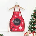 thumbnail image 4 of Christmas Apron, Santa Claus Apron, Festive Christmas Kitchen Apron for Cooking and Hosting, Polyester Fabric with Pocket Adjustable Straps Holiday Decoration, 4 of 7