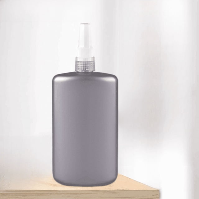 Botella de pegamento de plástico de 250 ml, botella de pegamento anaeróbico, botella de pegamento con rosca, botella con boquilla de gota de pegamento de cristal UV