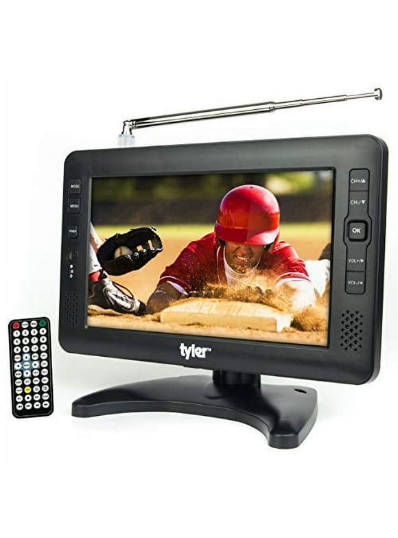 Tyler TTV704-9 Inch,  Portable Widescreen LCD TV with Detachable Antennas, USB/SD Card Slot, Built in Digital Tuner, and AV Inputs