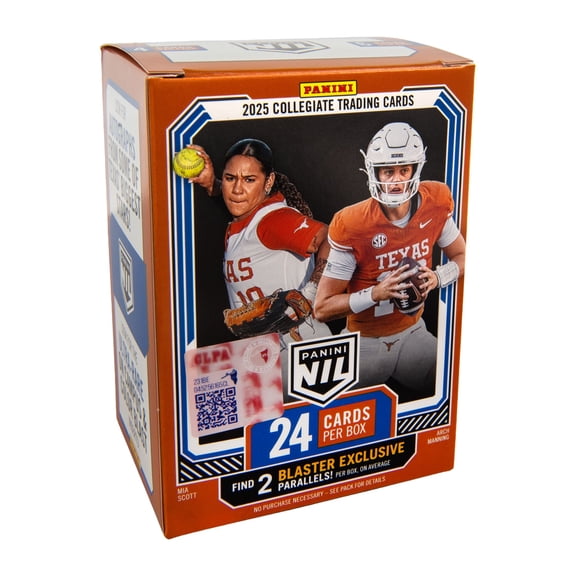 2025 Panini University of Texas NIL Trading Cards Blaster Box
