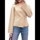 thumbnail image 1 of Cárdigan de Cuello en V para Mujer, Larga Acampanada, Botones, Frente Abierto, Suéter de Punto Holgado, Blazer de Otoño Albaricoque M, 1 of 10
