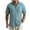 Light Blue, variant on Dagugfen Mens Shirts Plus Size Button up Short Sleeve Loose Solid Color Casual Summer Tops with Pocket