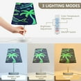 thumbnail image 4 of Neon Green Shark and Palm Trees Desk Lamp LED Table Nightstand Lamps with 3 Color Temperatures for Home Bedroom Living Room Decor 8x12, 4 of 8