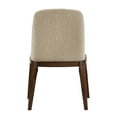 thumbnail image 4 of Weston Home Shaynah Upholstered Side Chairs with Walnut Legs, Set of 2, Sand, 4 of 9