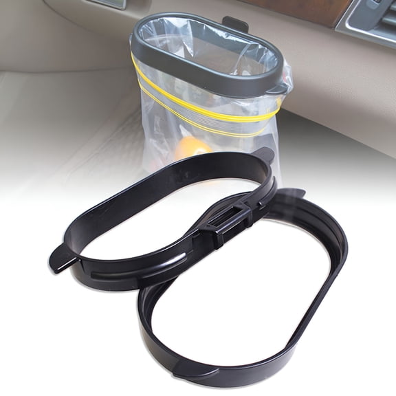 LAMIRO Self Adhesive Vehicle Auto Car Trash Holder Garbage Bag Rubbish Bin Hanging Rack