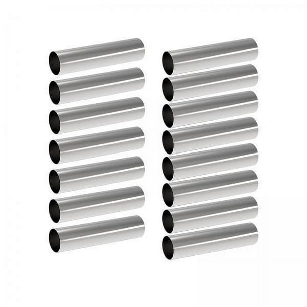Tubos con forma de cannoli,moldes para cannoli tubos moldes para repostería tubos,Kit de conos enrollados de acero inoxidable con moldes para cuernos de crema,haciendo conchas mini moldes