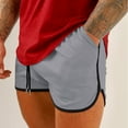 thumbnail image 5 of Workout Shorts Men Qiggri Men's Fitness Bodybuilding Motion Running Train Bandage Pockets Solid Color Shorts Mens Shorts Athletic, 5 of 5