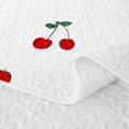 thumbnail image 5 of Erosebridal Minimalist Cherry Heart Twin Quilt Set,Cute Fruit Dot Twin Coverlet Set For Girls,2pcs, 5 of 7