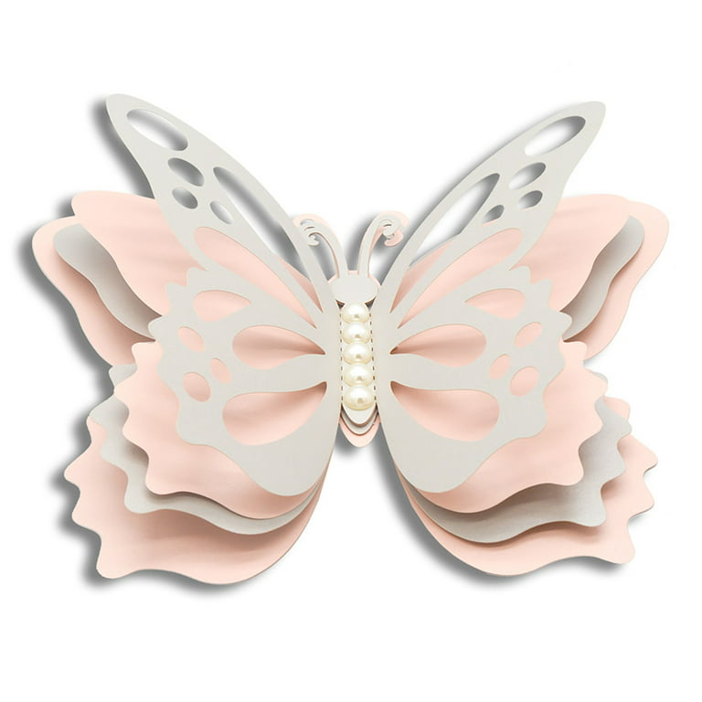 Big Size 40cm Double Layer Fake Butterflies Ornament House Adornment, Size: 40x36x2cm
