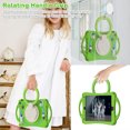 thumbnail image 6 of Dteck Kids Case for iPad 9th 8th 7th Generation 10.2 inch,Heavy Duty Rugged Handle Grip Case Shockproof Silicone Kickstand Kids Friendly Cover with Shoulder Strap for iPad 10.2" 2021/2020/2019,Green, 6 of 12