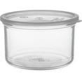 thumbnail image 1 of Carlisle FoodService Products Classic Récipient de Rangement Rond avec Couvercle pour Cuisine, Restaurants, Maison, Plastique, 1,5 Litres, Transparent, (Lot de 6), 1 of 4