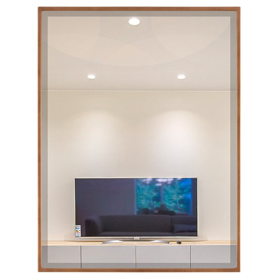 OVALCREST - Singapore Framed Floating Rectangle Mirror - Sunset Gold - 12 5/8" x 16 5/8"