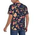 thumbnail image 2 of Lsque Flower Pattern Mens Polo Golf Shirts Funny Graphics Shorts Sleeve Button Shirts Baseball T-shirt-Large, 2 of 7