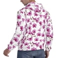 thumbnail image 6 of Honeii Orchids Flowers Pattern Mens Hoodies Men's Loose Sleeve Sweatshirt,Pullover Hooded Sweatshirt for Men,Essentials Hoodie-Small, 6 of 7