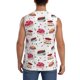 thumbnail image 4 of Balery Birthday Cake Camisetas sin mangas para hombre, absorbe la humedad y protege contra el mal olor.-XX-Large, 4 of 7
