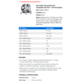 thumbnail image 2 of Rear Brake Pad and Rotor Kit - Compatible with 2016 - 2018 Kia Optima 2017, 2 of 2