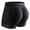 Black, variant on VASLANDA Womens Butt Lifter Padded Lace Panties Seamless Hip Enahncer Body Shaper Boyshort Underwear