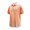 Peach Nectar/Della Blue, variant on Monterey Club Men's Palmer Stripe Texture Golf Polo Shirt #1666
