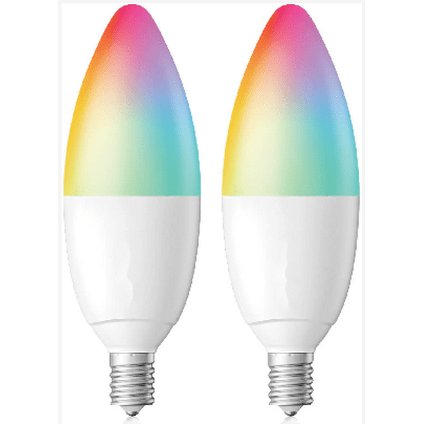 E14 Smart LED Light Candle Bulb 5W RGB Color Changing Apple Homekit Alexa  Google